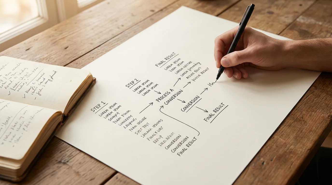 Analyst walks through a cash-out offer calculation by hand on plain paper